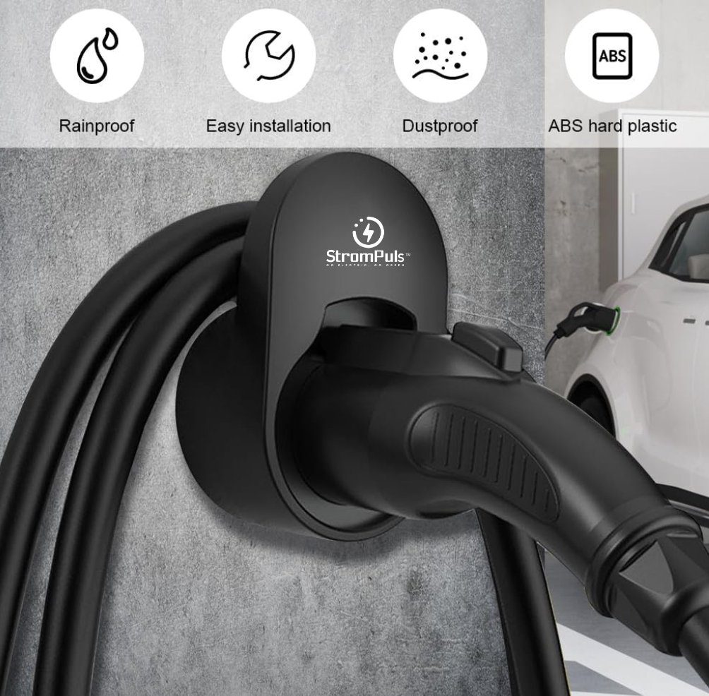 EV Charging Cable Holder with Wall Socket/Holster