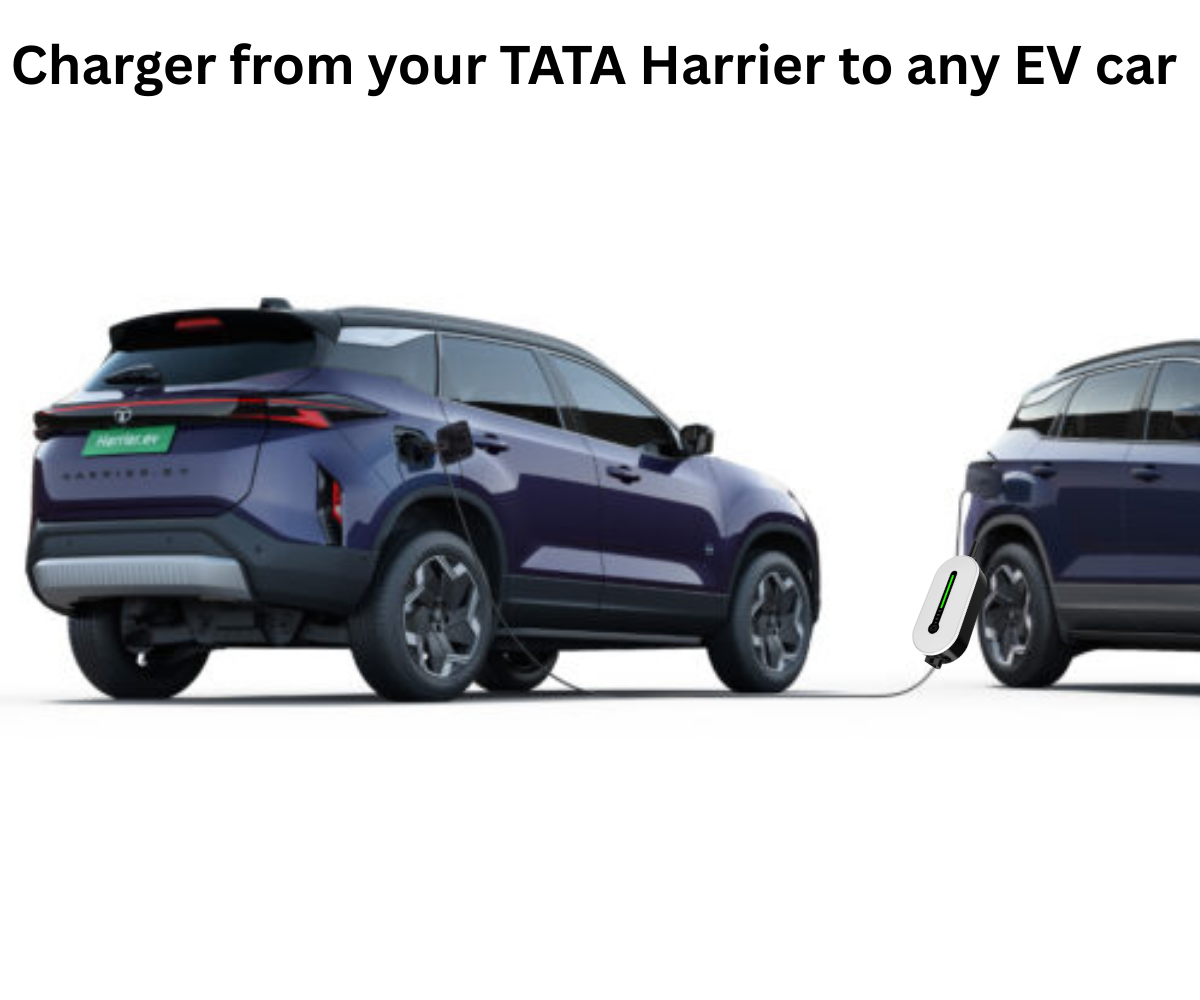 Strompuls V2V cable, for TATA Harrier EV , TATA Curvv EV and TATA Nexon EV, only for top models with V2V ( vehicle to vehicle) Feature, charger any ev car from your TATA EV Now