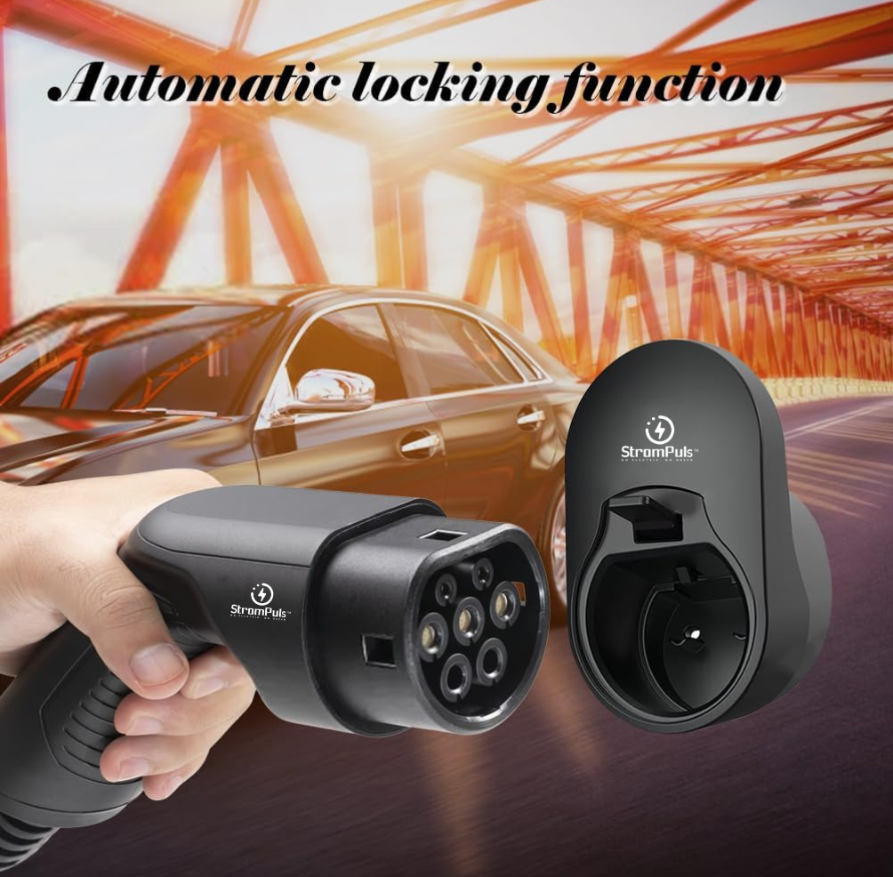 EV Charging Cable Holder with Wall Socket/Holster