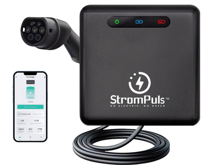 Flex 7.2kw EV Charger Wall Mount (Black)