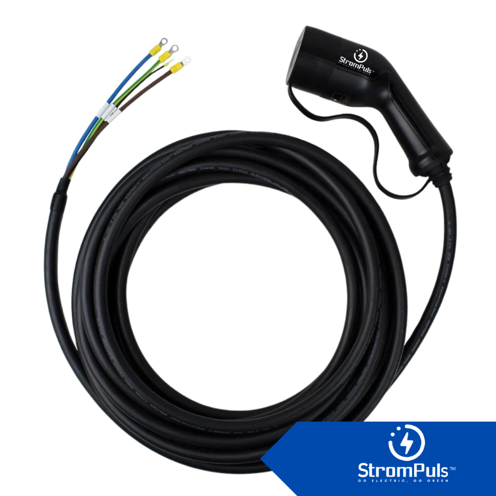StromPuls Type 2 Ev Charger Gun with 5 Meter Cable for 32A