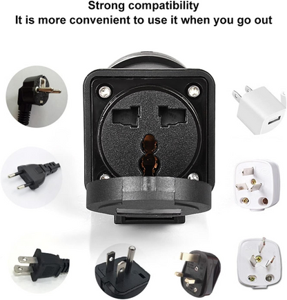 StromPuls V2L Adapter for EV Car, Electric Car Side Discharge Plug Adapter, EV Type2 to 16 Amp Socket V2L Adapter for Camping Hiking, Need Car Supports V2L (for only  BYD car)